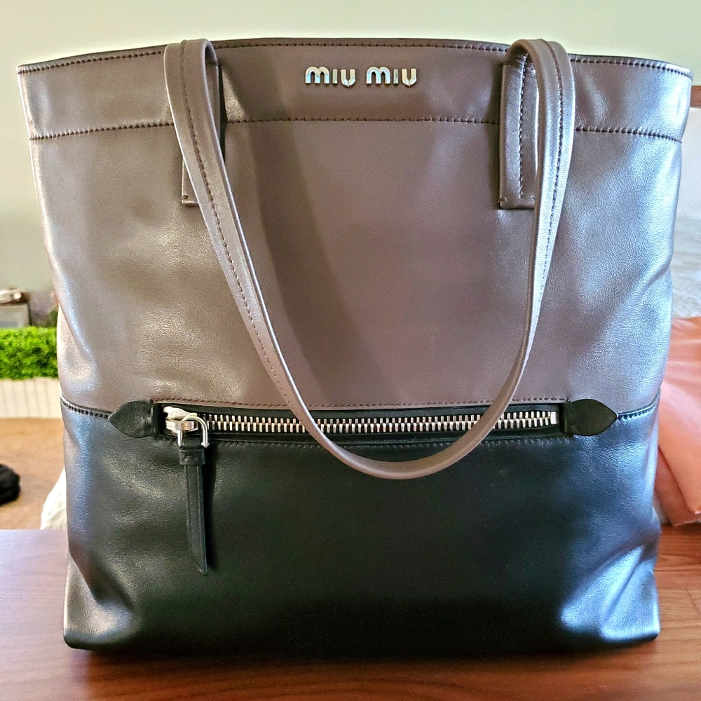 Miu Miu Leather Tote